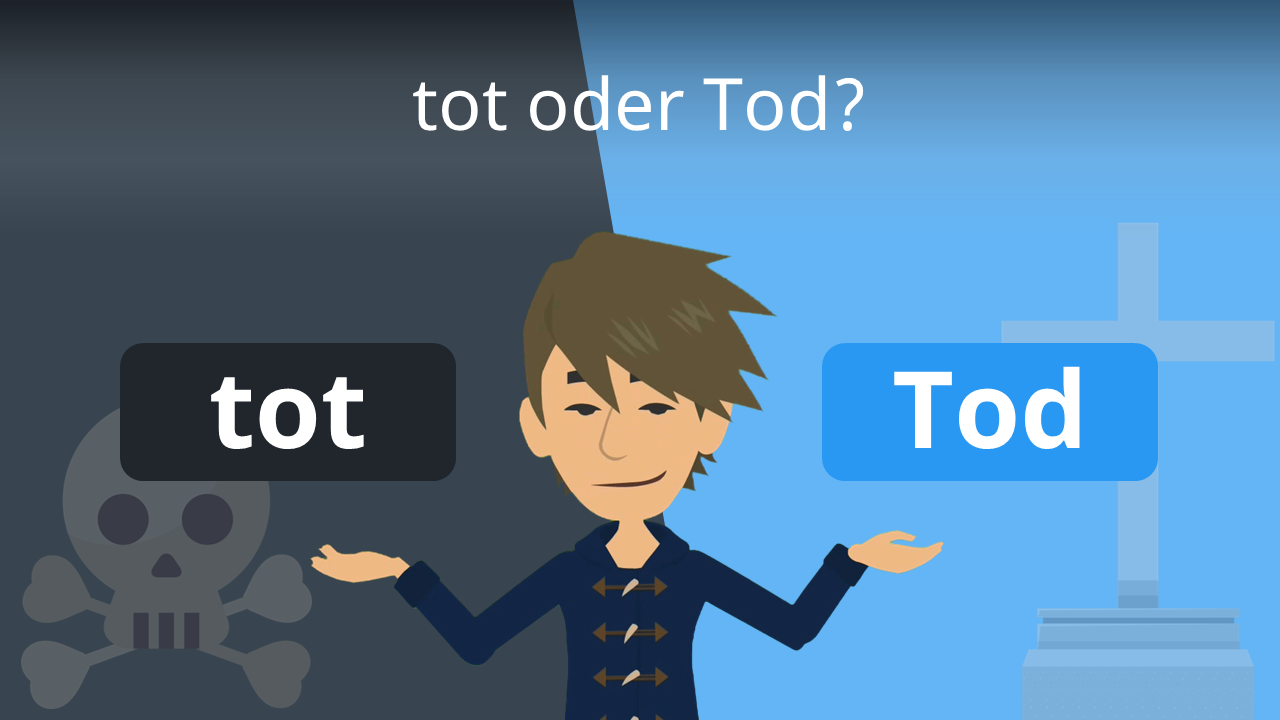 Heißt es "tot" oder "Tod"? • Erklärung und Beispiele · [mit Video]